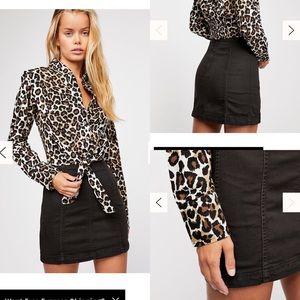 Free People Modern Femme Denim Mini